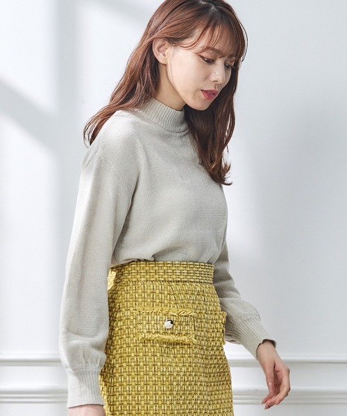 【セール】プチハイネックモールヤーンニットプルオーバー（ニット/セーター）｜12Twelve Agenda（トゥエルブ アジェンダ）