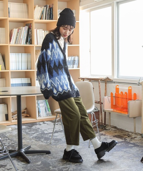 niko and...（ニコアンド）の「ストレッチカルゼテーパードパンツ（その他パンツ・レディース・オフホワイト/カーキ/ブルー/ブラック・MEDIUM/LARGE）」の11枚目の写真