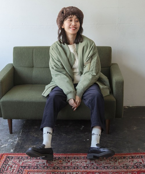 niko and...（ニコアンド）の「ストレッチカルゼテーパードパンツ（その他パンツ・レディース・オフホワイト/カーキ/ブルー/ブラック・MEDIUM/LARGE）」の12枚目の写真