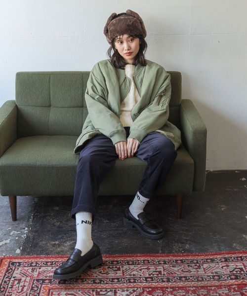 niko and...（ニコアンド）の「ストレッチカルゼテーパードパンツ（その他パンツ・レディース・オフホワイト/カーキ/ブルー/ブラック・MEDIUM/LARGE）」の13枚目の写真