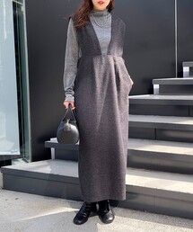 fredy emue | ヘリンボンツィードジャンスカ(ジャンパースカート)