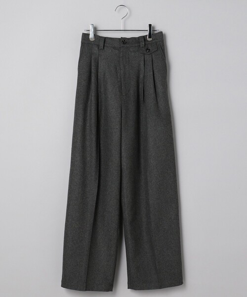 FREAK'S STORE(フリークスストア)の「ウーリー タックワイドパンツ(スラックス・レディース・ネイビー/グレー/ブラウン・SMALL/MEDIUM)」の19枚目の写真