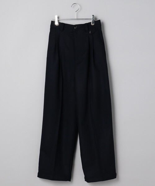 FREAK'S STORE(フリークスストア)の「ウーリー タックワイドパンツ(スラックス・レディース・ネイビー/グレー/ブラウン・SMALL/MEDIUM)」の20枚目の写真