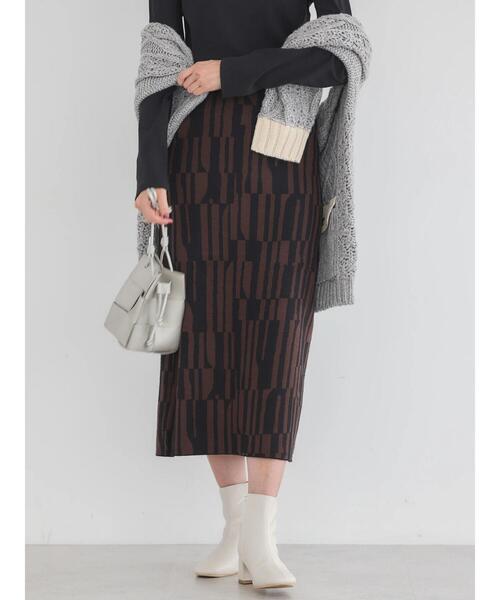 AMERICAN HOLIC（アメリカンホリック）の「バイパチジャガードニットタイトスカート（スカート・レディース・B/A・M/S/L）」の16枚目の写真