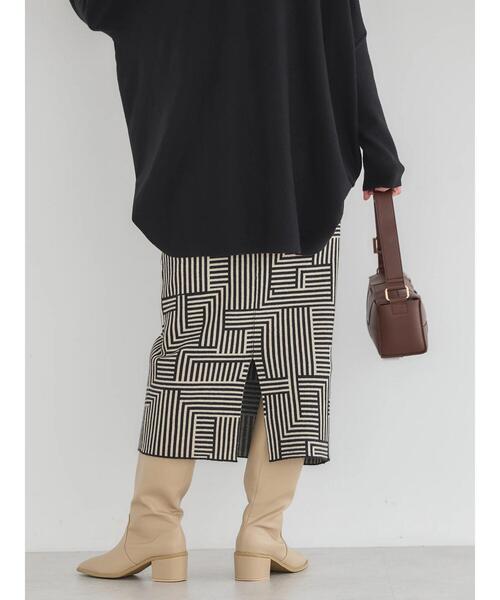 AMERICAN HOLIC（アメリカンホリック）の「バイパチジャガードニットタイトスカート（スカート・レディース・B/A・M/S/L）」の4枚目の写真