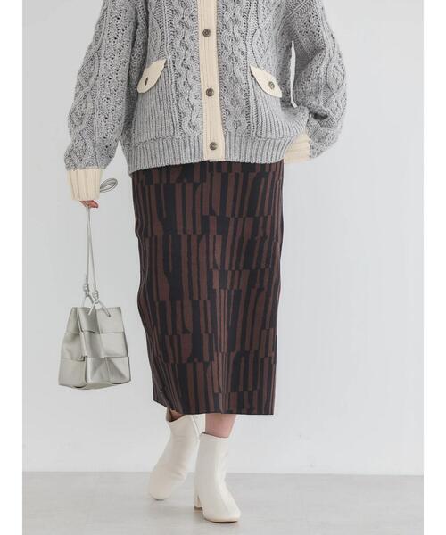 AMERICAN HOLIC（アメリカンホリック）の「バイパチジャガードニットタイトスカート（スカート・レディース・B/A・M/S/L）」の7枚目の写真