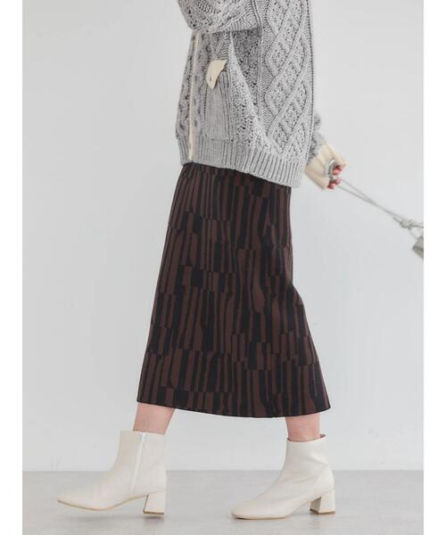 AMERICAN HOLIC（アメリカンホリック）の「バイパチジャガードニットタイトスカート（スカート・レディース・B/A・M/S/L）」の8枚目の写真