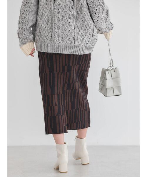 AMERICAN HOLIC（アメリカンホリック）の「バイパチジャガードニットタイトスカート（スカート・レディース・B/A・M/S/L）」の9枚目の写真
