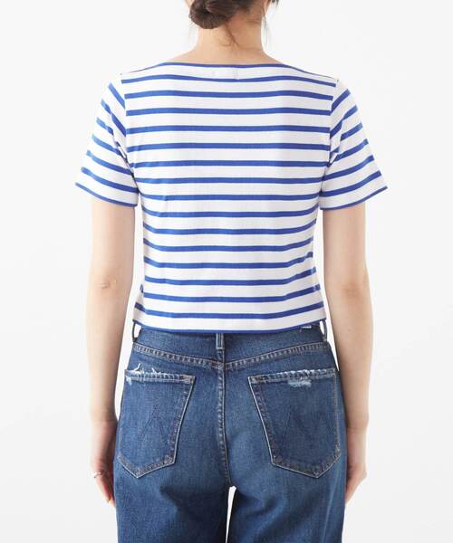 Armor lux(アルモーリュックス)の「【Armor-lux/アルモリュクス】チビ ブルトンシャツ半袖(Tシャツ/カットソー・レディース・ブルー/ネイビー・2)」の10枚目の写真