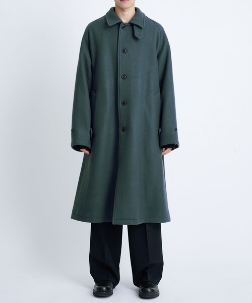 STUDIOUS別注 WOOL MELTON BALMACAAN COAT（チェスターコート）｜URU