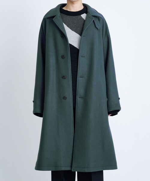 STUDIOUS別注 WOOL MELTON BALMACAAN COAT（チェスターコート）｜URU