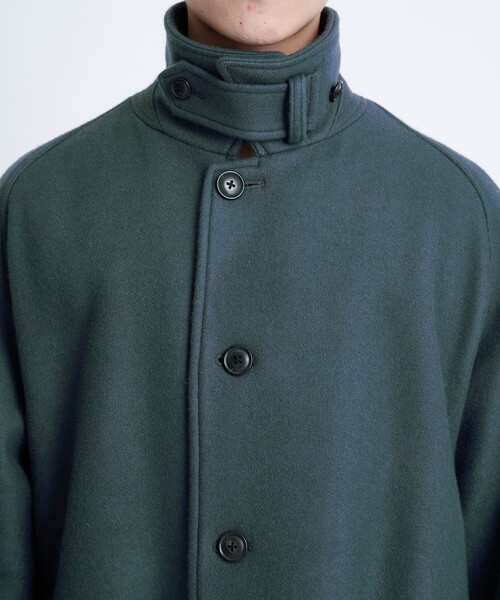 STUDIOUS別注 WOOL MELTON BALMACAAN COAT（チェスターコート）｜URU