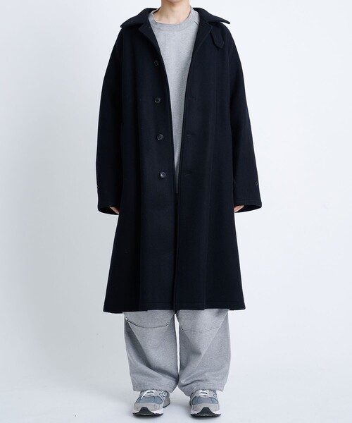 STUDIOUS別注 WOOL MELTON BALMACAAN COAT（チェスターコート）｜URU