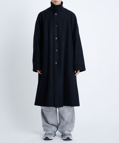 STUDIOUS別注 WOOL MELTON BALMACAAN COAT(チェスターコート)|URU STUDIOUS別注 WOOL MELTON BALMACAAN COAT(チェスターコート)|URU