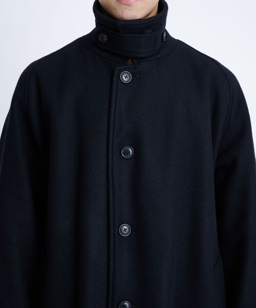 STUDIOUS別注 WOOL MELTON BALMACAAN COAT（チェスターコート）｜URU