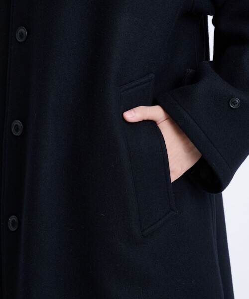 STUDIOUS別注 WOOL MELTON BALMACAAN COAT（チェスターコート）｜URU