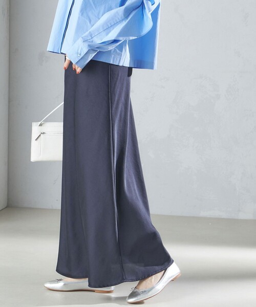 セール】〈手洗い可能〉バイアス サテン マーメイド スカート  