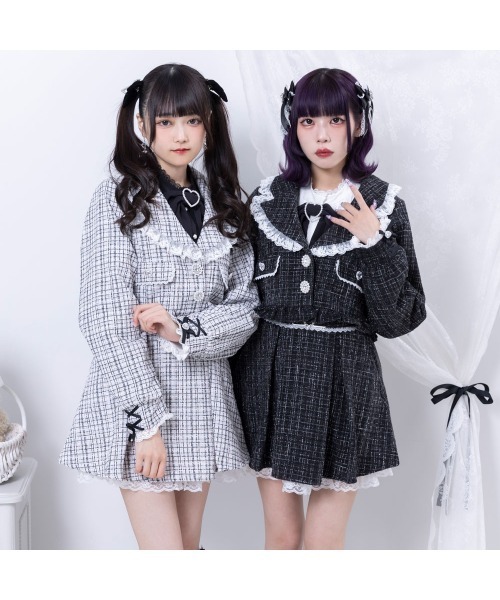 セール】キラキラビジューツイードジャケット（その他アウター