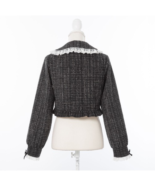 セール】キラキラビジューツイードジャケット（その他アウター