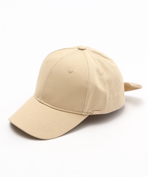 Andemiu（アンデミュウ）の「デオドラントバックリボンキャップ104287（キャップ・レディース・ブラック/ベージュ・FREE）」の8枚目の写真