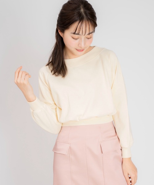 NOELA（ノエラ）の「２ＷＡＹオフショルスウェット（スウェット・レディース・クリーム/ネイビー/グレー・フリー）」の9枚目の写真