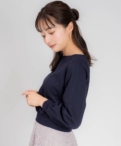 NOELA（ノエラ）の「２ＷＡＹオフショルスウェット（スウェット・レディース・クリーム/ネイビー/グレー・フリー）」の4枚目の写真