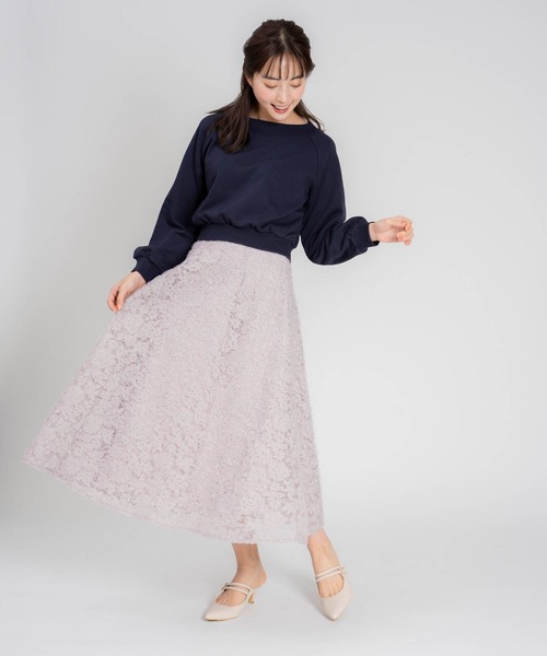 NOELA（ノエラ）の「２ＷＡＹオフショルスウェット（スウェット・レディース・クリーム/ネイビー/グレー・フリー）」の13枚目の写真