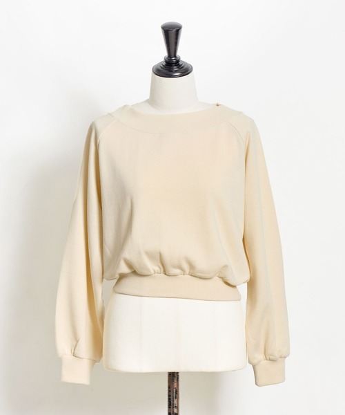 NOELA（ノエラ）の「２ＷＡＹオフショルスウェット（スウェット・レディース・クリーム/ネイビー/グレー・フリー）」の10枚目の写真