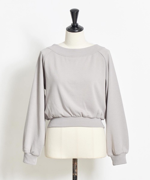 NOELA（ノエラ）の「２ＷＡＹオフショルスウェット（スウェット・レディース・クリーム/ネイビー/グレー・フリー）」の16枚目の写真