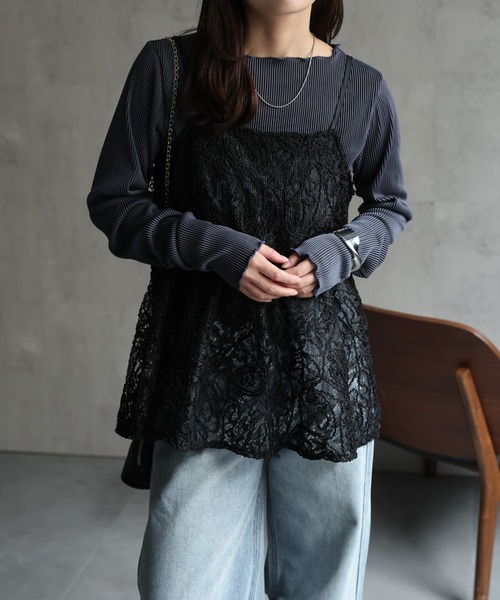 poppyオーガンジーキャミソール uneune organdy cami dress