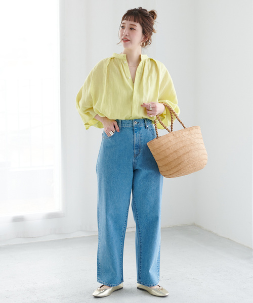 B.C STOCK（ベーセーストック）の「フレンチリネン2wayブラウス