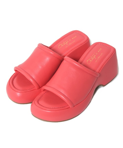 w closet（ダブルクローゼット）の「厚底ミュールサンダル（サンダル・レディース・ピンク/オフホワイト/ブラック・M/L）」の19枚目の写真