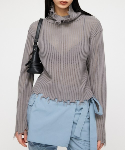 LAGUAGEM ラグアジェム NECK LOOSEY PRINT ニット LAGUA GEM | NECK