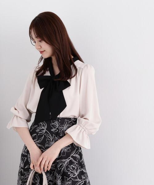 PROPORTION BODY DRESSING(プロポーションボディドレッシング)の「ボウタイブラウス / 1214110307(シャツ/ブラウス・レディース・ブラック/ブルー/オフホワイト/ホワイト・MEDIUM/SMALL)」の8枚目の写真