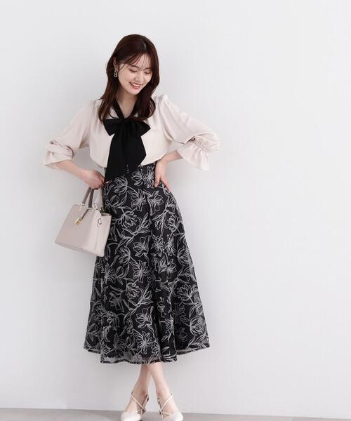 PROPORTION BODY DRESSING(プロポーションボディドレッシング)の「ボウタイブラウス / 1214110307(シャツ/ブラウス・レディース・ブラック/ブルー/オフホワイト/ホワイト・MEDIUM/SMALL)」の9枚目の写真