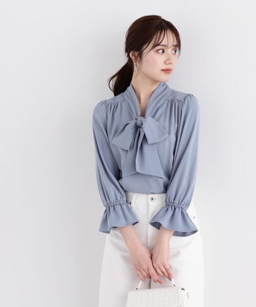 PROPORTION BODY DRESSING(プロポーションボディドレッシング)の「ボウタイブラウス / 1214110307(シャツ/ブラウス・レディース・ブラック/ブルー/オフホワイト/ホワイト・MEDIUM/SMALL)」の14枚目の写真