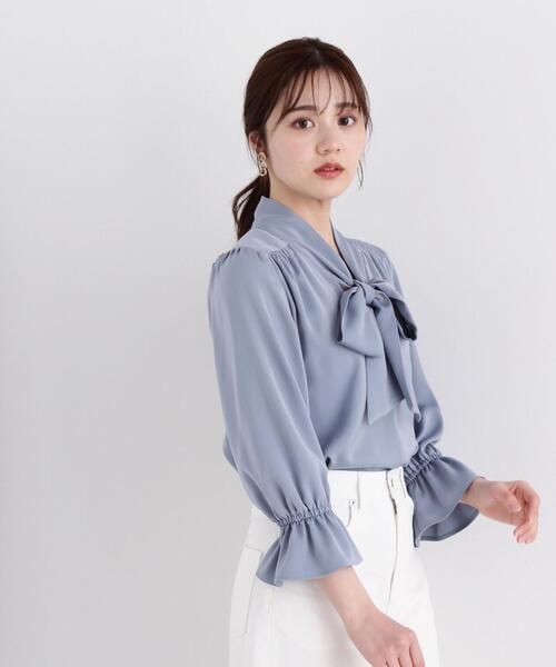 PROPORTION BODY DRESSING(プロポーションボディドレッシング)の「ボウタイブラウス / 1214110307(シャツ/ブラウス・レディース・ブラック/ブルー/オフホワイト/ホワイト・MEDIUM/SMALL)」の15枚目の写真