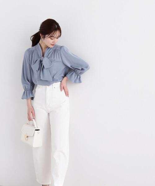 PROPORTION BODY DRESSING(プロポーションボディドレッシング)の「ボウタイブラウス / 1214110307(シャツ/ブラウス・レディース・ブラック/ブルー/オフホワイト/ホワイト・MEDIUM/SMALL)」の16枚目の写真