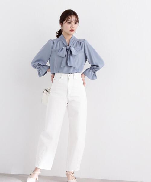 PROPORTION BODY DRESSING(プロポーションボディドレッシング)の「ボウタイブラウス / 1214110307(シャツ/ブラウス・レディース・ブラック/ブルー/オフホワイト/ホワイト・MEDIUM/SMALL)」の17枚目の写真