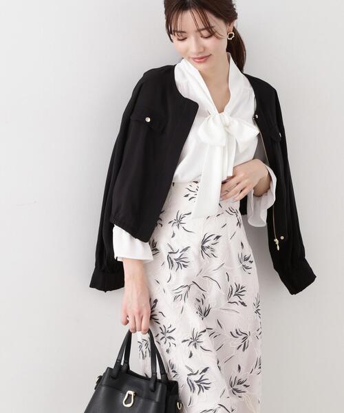 PROPORTION BODY DRESSING(プロポーションボディドレッシング)の「ボウタイブラウス / 1214110307(シャツ/ブラウス・レディース・ブラック/ブルー/オフホワイト/ホワイト・MEDIUM/SMALL)」の1枚目の写真