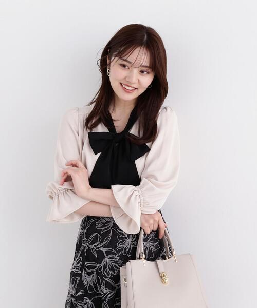 PROPORTION BODY DRESSING(プロポーションボディドレッシング)の「ボウタイブラウス / 1214110307(シャツ/ブラウス・レディース・ブラック/ブルー/オフホワイト/ホワイト・MEDIUM/SMALL)」の5枚目の写真