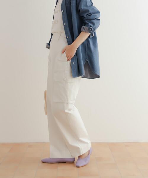 URBAN RESEARCH DOORS（アーバンリサーチドアーズ）の「センタープレスカーゴパンツ（カーゴパンツ・レディース・ネイビー/オフホワイト・MEDIUM/SMALL）」の10枚目の写真