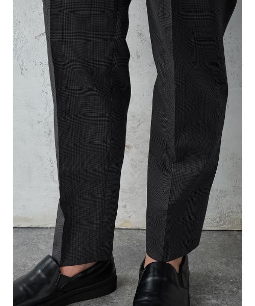 Perfect Suit FActory（パーフェクトスーツファクトリー）の「軽量プチプラセットアップ　パンツ　チェック　グレー/ネイビー（スラックス・メンズ・ネイビー/ライトグレー・M/L/LL/S/SS）」の15枚目の写真