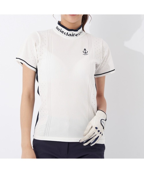 marie claire golf　マリ・クレールゴルフ　ハイネックニット　L marie claire GOLF マリクレール ゴルフウェア インナーシャツ