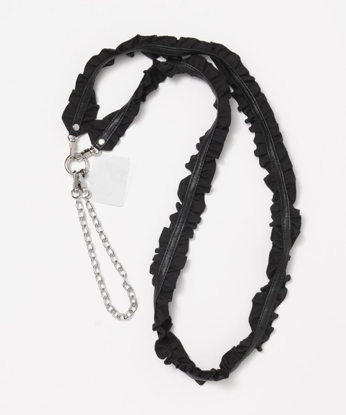 Me%(ミィパーセント)の「【ストラップシート付き】2SETフリルモバイルストラップ 111617(スマホグッズ・レディース・ブラック/ベージュ/アイボリー/シルバー・FREE)」の16枚目の写真