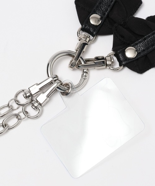 Me%(ミィパーセント)の「【ストラップシート付き】2SETフリルモバイルストラップ 111617(スマホグッズ・レディース・ブラック/ベージュ/アイボリー/シルバー・FREE)」の13枚目の写真