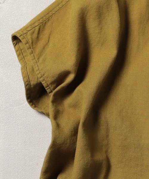 soulberry（ソウルベリー）の「袖あり！なノースリシャツ（シャツ/ブラウス・レディース・マスタード・4L/3L/LL/L/M）」の2枚目の写真