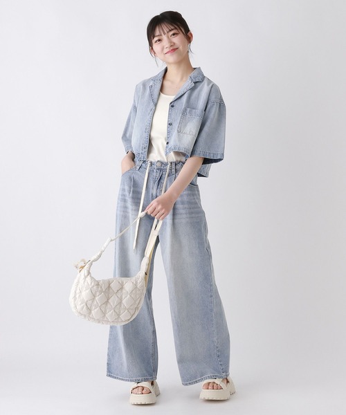 repipi armario（レピピ アルマリオ）の「【セットアップ対応】ルーズカイキンシャツ（シャツ/ブラウス・キッズ・ブルー・MEDIUM/SMALL/LARGE）」の11枚目の写真