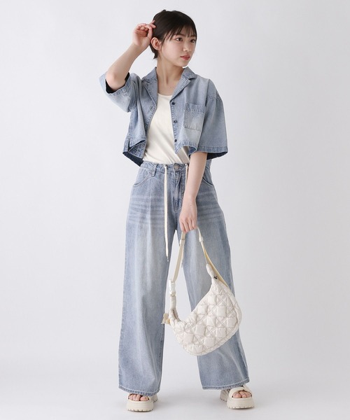 repipi armario（レピピ アルマリオ）の「【セットアップ対応】ルーズカイキンシャツ（シャツ/ブラウス・キッズ・ブルー・MEDIUM/SMALL/LARGE）」の12枚目の写真