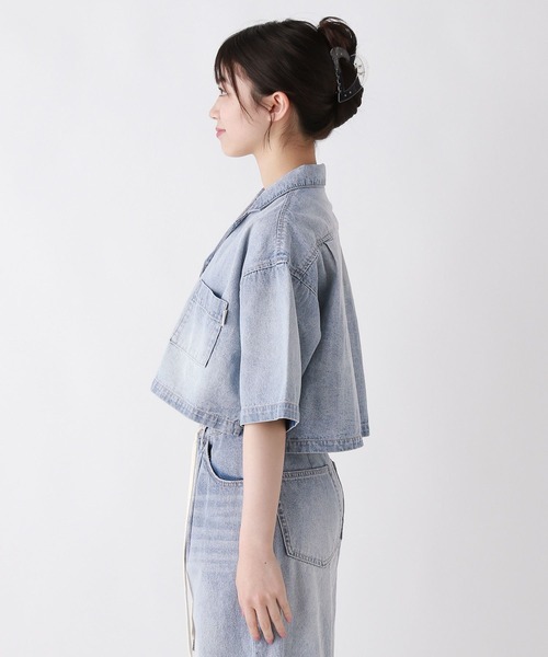 repipi armario（レピピ アルマリオ）の「【セットアップ対応】ルーズカイキンシャツ（シャツ/ブラウス・キッズ・ブルー・MEDIUM/SMALL/LARGE）」の6枚目の写真